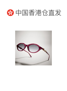 1h可退 香港直邮GUCCI 女士眼镜 A000Q0J07406150 AW2026 灰色 椭