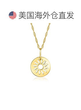 自营RS Pure by Ross-Simons 14kt Yellow Gold Sun Cut-Out Char
