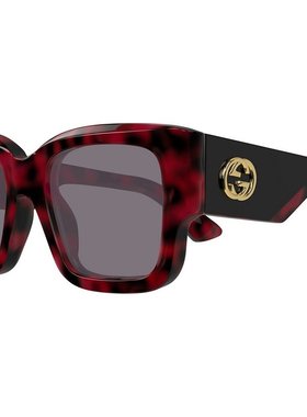 Gucci 古驰 女士 矩形太阳镜 GG1663S colorful花色 舒适时尚