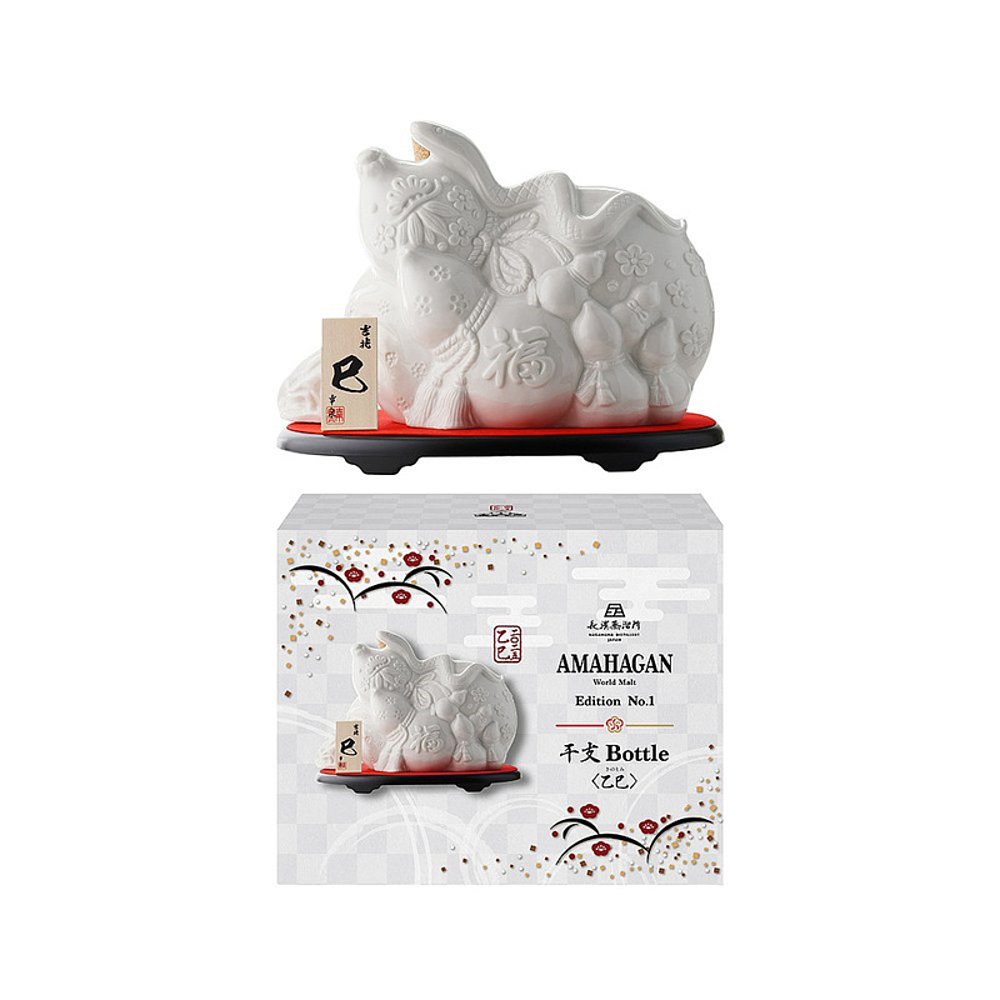 日本直邮长滨蒸馏所2025蛇年生肖瓶干支Bottle乙巳47度700ml - 图0
