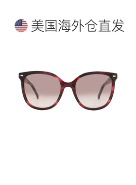 自营Carolina Herrera Brown Square Ladies Sunglasses HER 0136