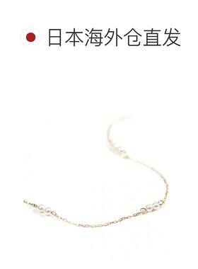 1h可退 日本直邮cui-cui K10YG 淡水珍珠间隔式中长项链 781848