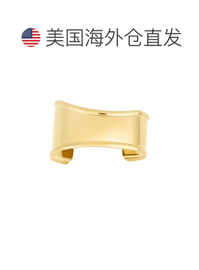 自营adorniaTarnish Resistant 18k Gold Plated Tall Curve Cuff