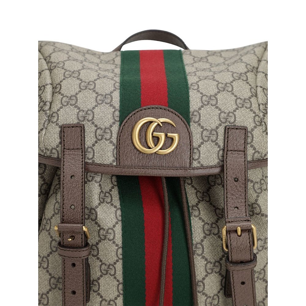 Gucci 古驰 男士 Ophidia GG Supreme涂层双肩包 - 图2