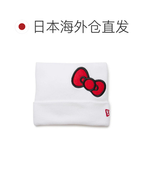 日本直邮NEW ERA 纽亦华 Hello Kitty 联名 方顶针织帽 白色 蝴蝶