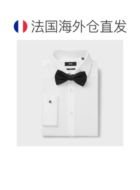 欧洲直邮自营HUGO BOSS雨果博斯 ONE男士黑色丝质提花领结蝴蝶结