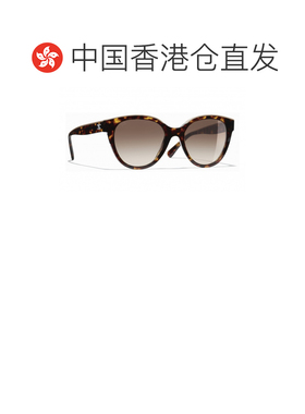 1h可退 香港直邮CHANEL 女士眼镜 CH54141682S9 CO 棕色 圆形太阳