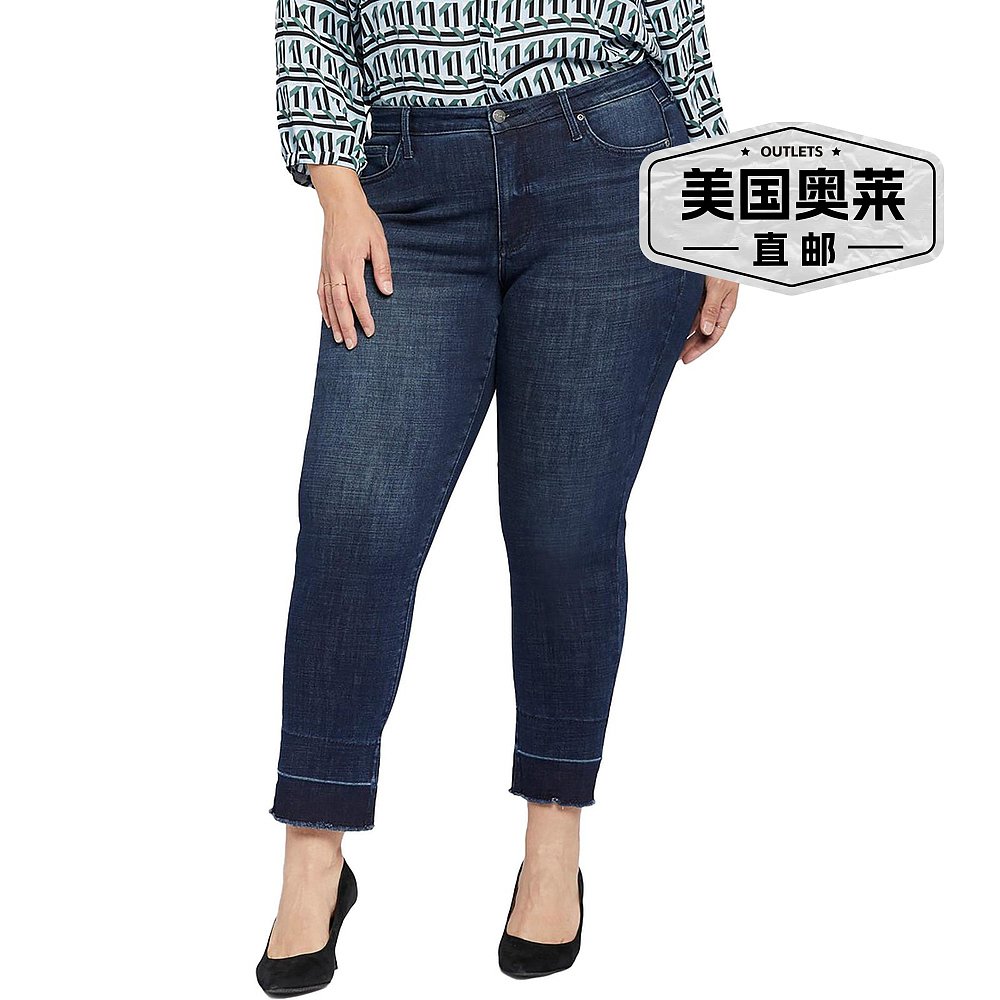 nydjPlus Sheri Slim 女式 Lift Tuck Technology 原始下摆九分牛 - 图0