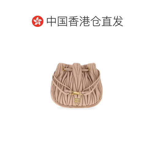 香港直邮MIU MIU 女士手拿包 5ND022AFPPF0236 AW2025 粉红色 - 图1