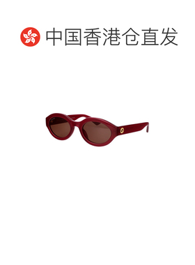 香港直邮GUCCI 女士眼镜 GG1579S004 SS2026 紫色 椭圆全框太阳镜