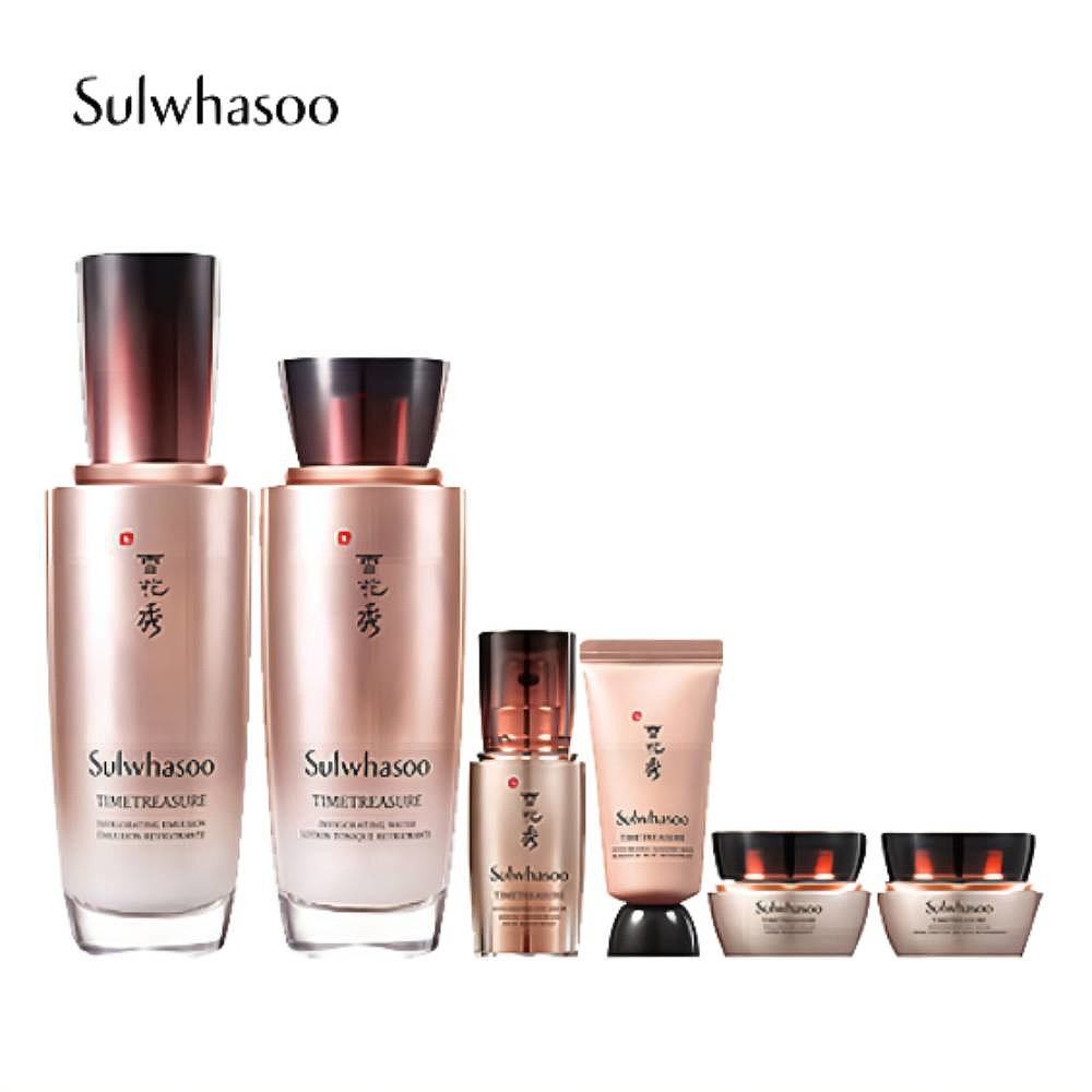 韩国直邮sulwhasoo秘时臻金女礼盒 天猫国际全球探物面部护理套装