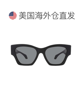 自营Versace Dark Grey Square Ladies Sunglasses VE4492U GB1/8