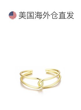 自营adornia14k镀金重叠袖口-金 美国奥莱直发