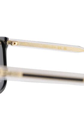 日本直邮GUCCI 太阳镜男女亚洲版型防紫外线黑色 GG0563SKN-001