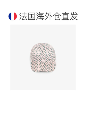 自营欧洲直邮Lacoste法国鳄鱼 女士缎面网球拍印花蝴蝶结棒球帽