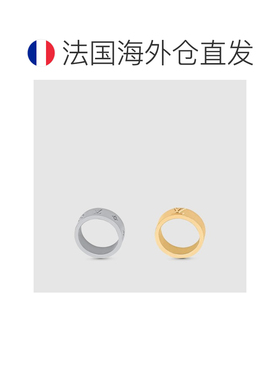 自营1h可退 欧洲直邮LV路易威登 男士金色/银色黄铜戒指新款高级