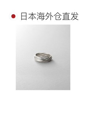 日本直邮COCOSHNIK 女士 5层叠戴设计 个性银戒 76761312999909