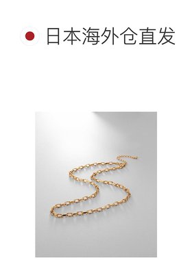 1h可退 日本直邮COCOSHNIK 女士银色金属链条设计项链38cm 767314