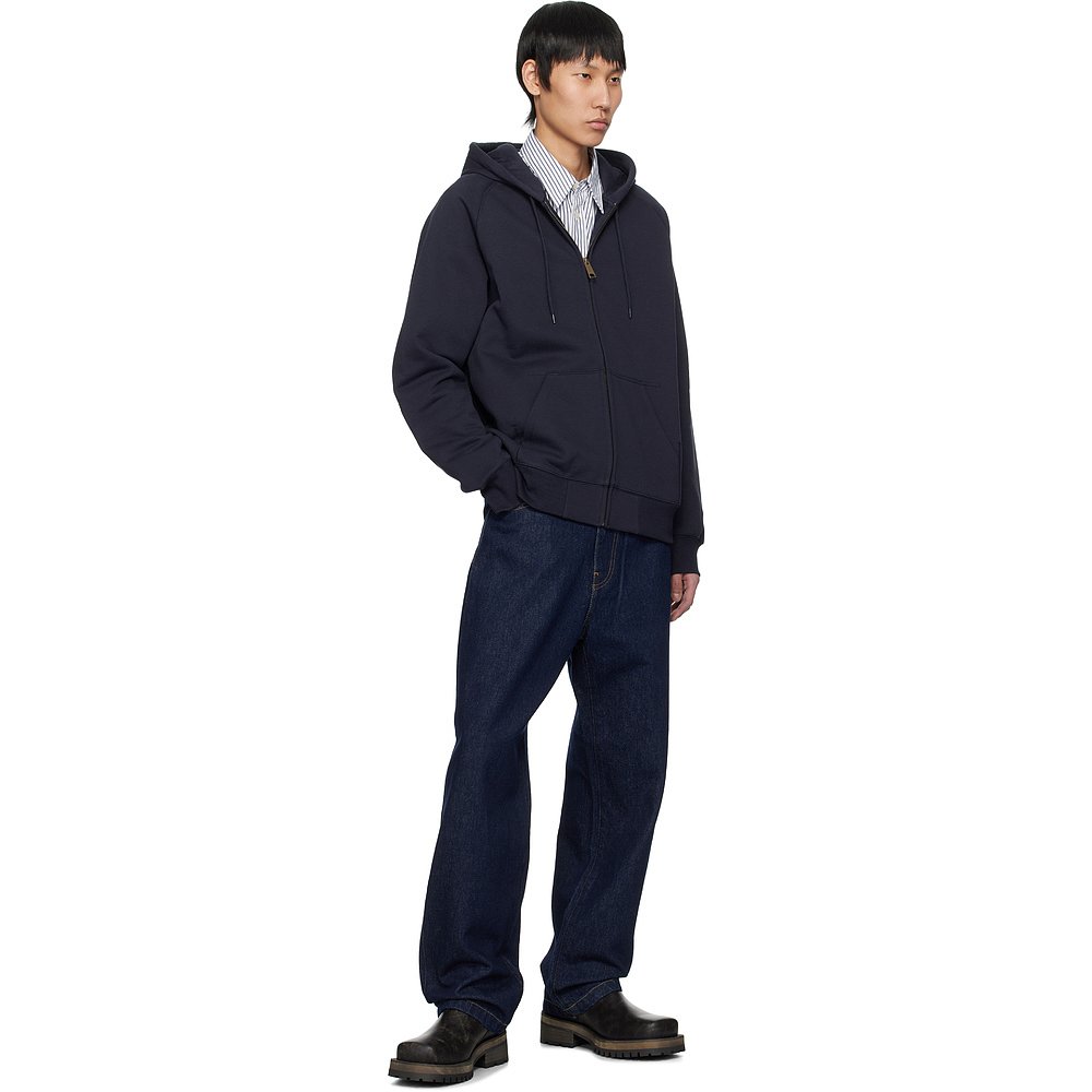 香港直邮CARHARTT WIP 男士 海军蓝 Chase 连帽衫 I033664 - 图2