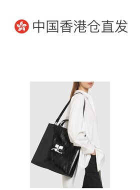 香港直邮潮奢 Courreges 女士 Heritage naplack托特包