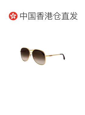 香港直邮FENDI 女士太阳镜 FE40200U30F SS2026 金色 飞行员太阳