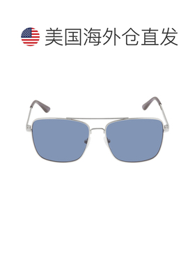自营Calvin Klein Blue Navigator Men's Sunglasses CK19136S 04