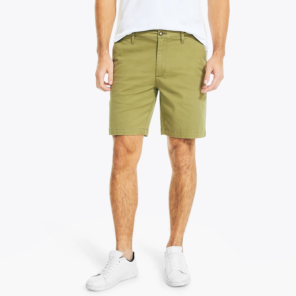 自营 Nautica男士8.5英寸甲板短裤-飞燕草蓝 美国奥莱直发 - 图2