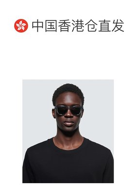 1h可退 香港直邮潮奢 Celine 思琳 男士 圆形太阳眼镜 blue蓝色