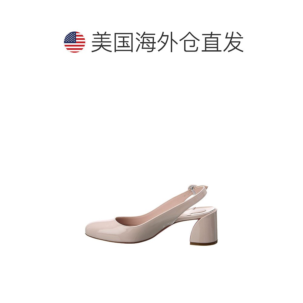 Christian Louboutin So Jane 55 露跟漆皮高跟鞋 - 米色 【美国 - 图1