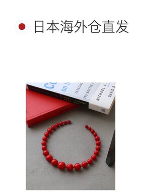 1h可退 日本直邮Three Four Time 女士渐变珠链弹性颈圈项链 8578
