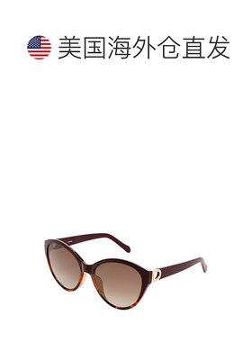 自营 Fossil女式恒星猫眼太阳镜-棕色 美国奥莱直发