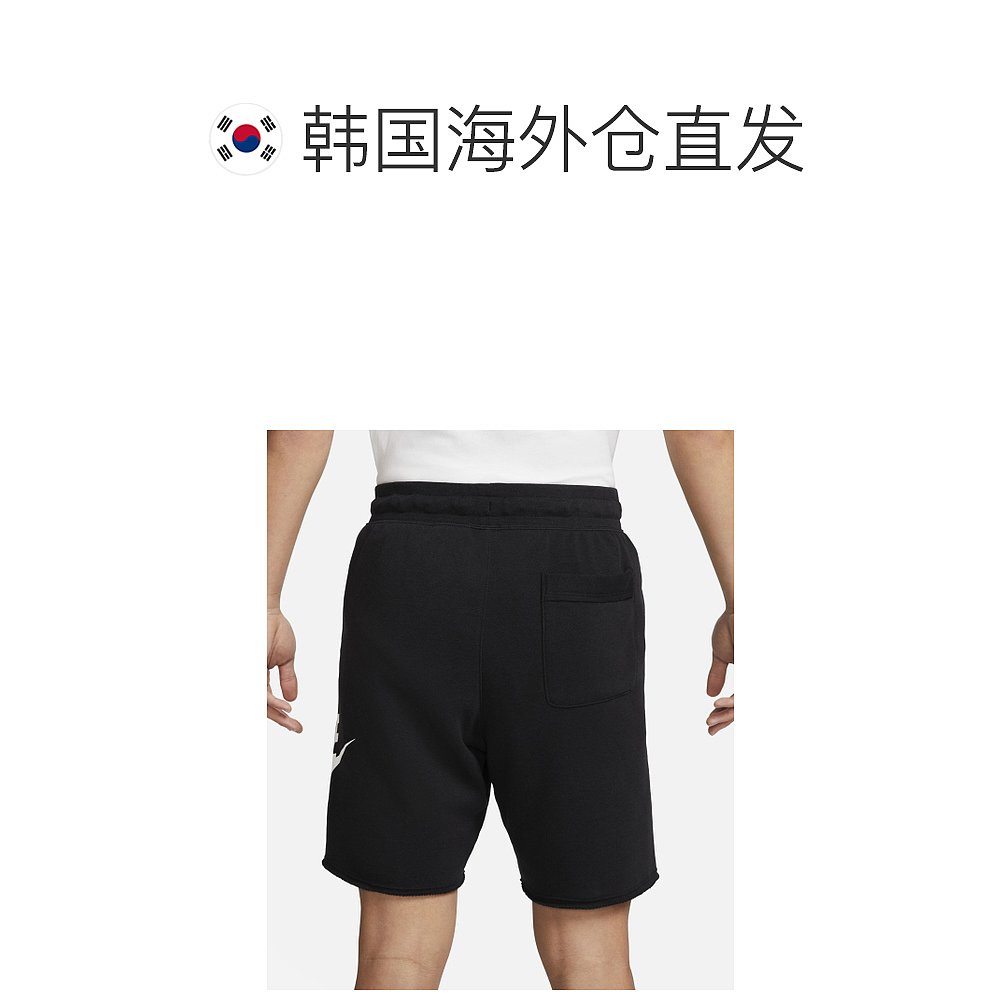 韩国直邮NIKE 男士短裤M NK CLUB ALUMNI HBR FT SHORT - BLACK/W - 图1