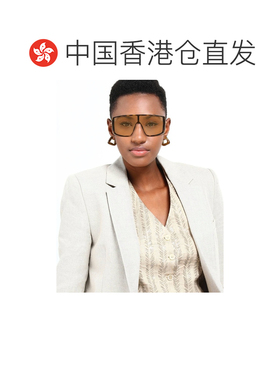 香港直邮潮奢 mcqueen 麦昆 女士 太阳眼镜 brown棕色 舒适时尚