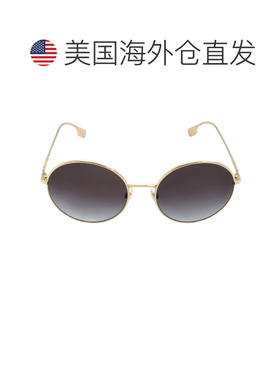 自营Burberry Pippa Gradient Grey Round Ladies Sunglasses BE3