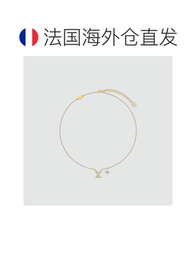 自营1h可退 欧洲直邮LV/路易威登 女士金色/浅棕色金属项链新款