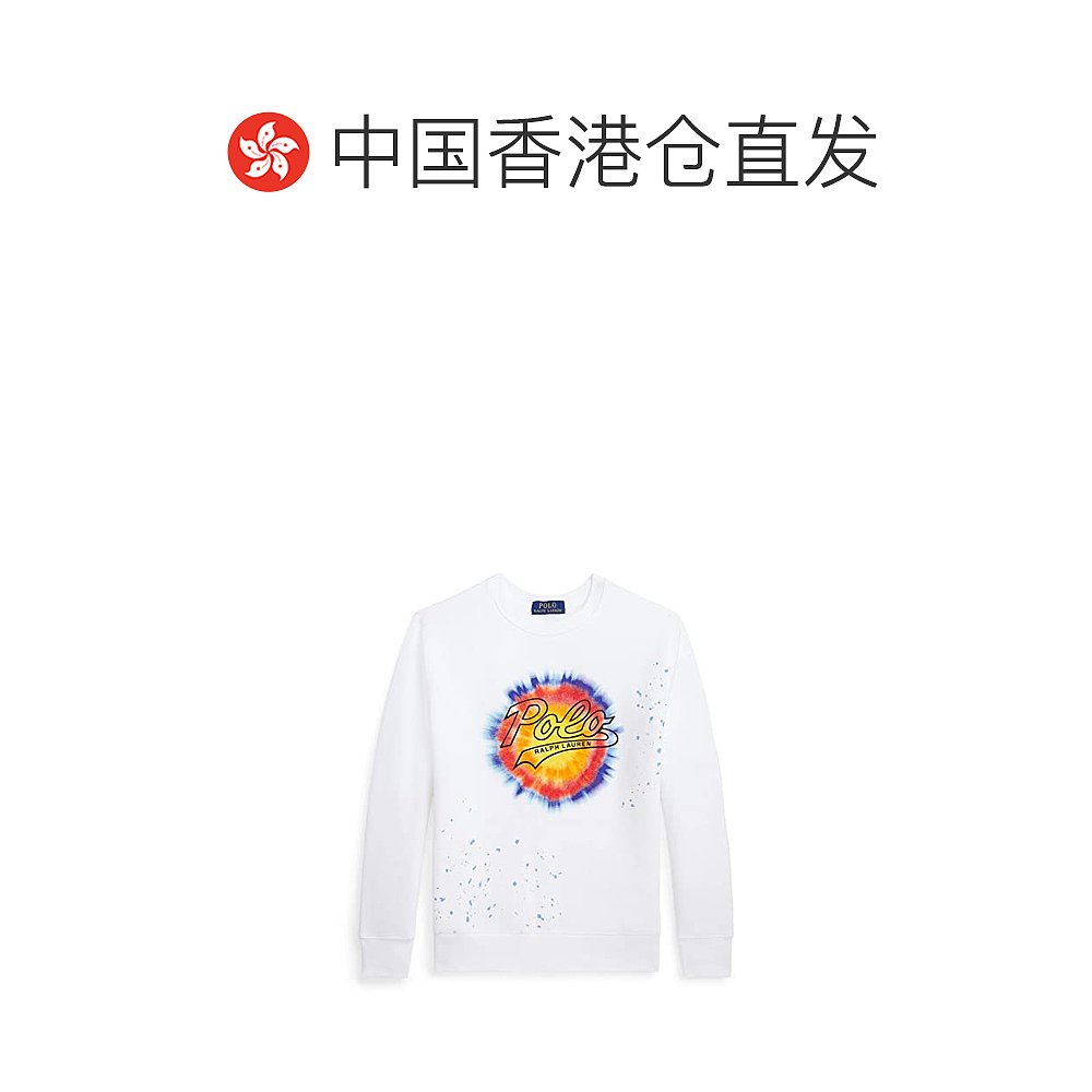 香港直邮潮奢 Polo Ralph Lauren 男童徽标扎染印花抓绒卫衣(大童