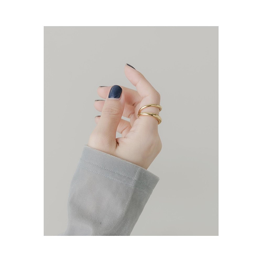 1h可退 日本直邮官方授权 SMELLY 不锈钢渐变线条戒指 - 图0