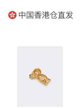 香港直邮MAX MARA 女士项链 4756025206001 AW2025 金色 泰迪熊胸