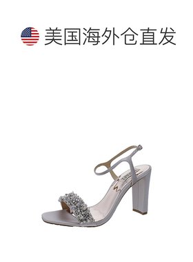 badgley mischkaTeenie 女式考究皮革高跟鞋 - 淡紫色缎面 【美国