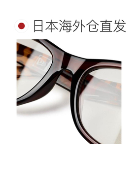 日本直邮NEW ERA 威灵顿方形镜腿棕色镜框太阳镜 14474850 棕色
