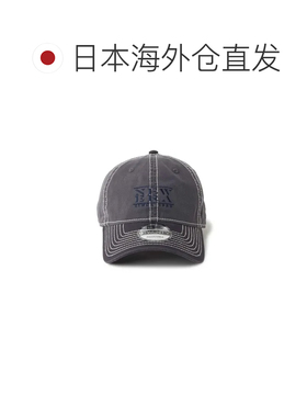 日本直邮New Era 女士 920ES 缝线点缀海军蓝帽子 配饰石墨色