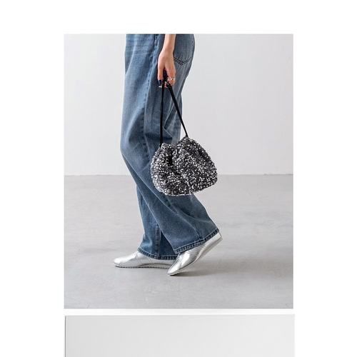 日本直邮Menue 交叉腰带芭蕾运动鞋休闲鞋平底鞋 ME8623BW003061 - 图3