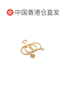 香港直邮TORY BURCH 女士戒指 180879749 SS2026 金色 图标密镶吊