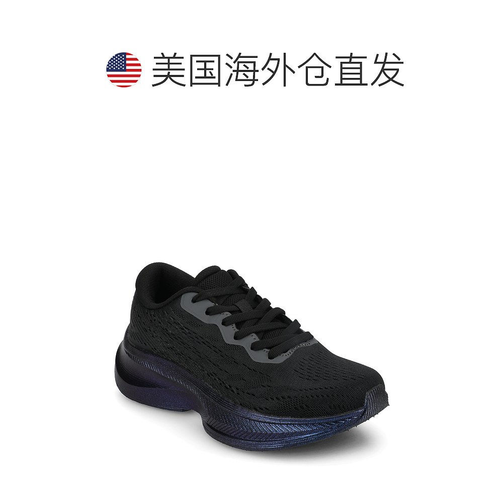 自营 journee collectionJournee女式Blume休闲运动鞋-黑色 美国 - 图1