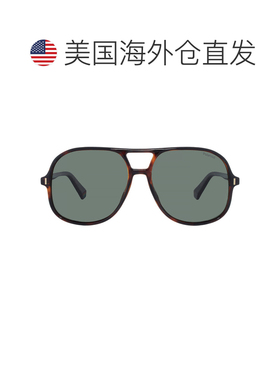 自营polaroid宝丽来偏光绿色飞行员男女通用太阳镜PLD 6217/S 008