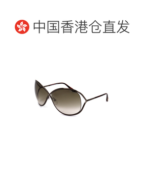 香港直邮TOM FORD 女士眼镜 FT013036F SS2025 棕色 几何太阳镜