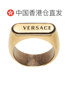 香港直邮versace范思哲Logo Tag男士戒指