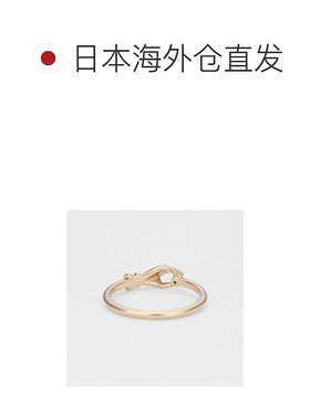 日本直邮日潮 agete 阿卡朵 K5钻石粉红小指戒指尾戒古董精致
