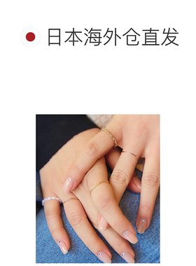 1h可退 日本直邮titivate 女士真鍮珍珠戒指套装 精致细腻设计 增