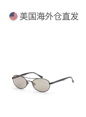 自营 Donna Karan女式51毫米黑金闪光太阳镜-黑金闪光 美国奥莱直